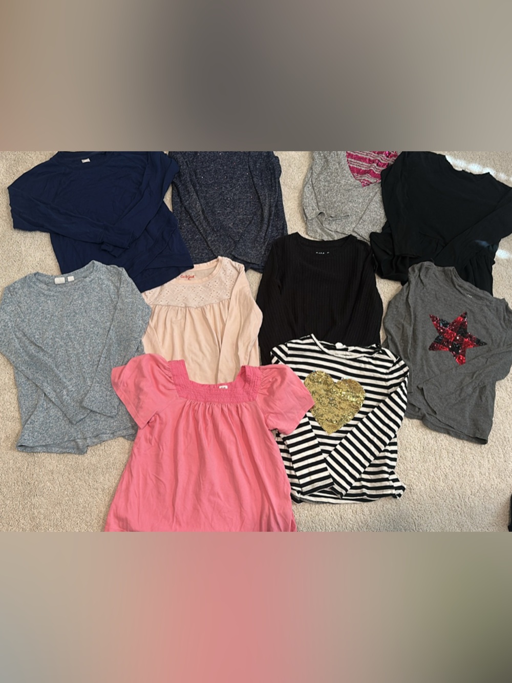 Set of girls tops-size small/6